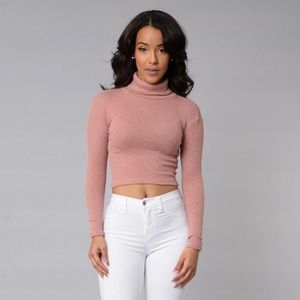 Turtle neck long sleeves sweater